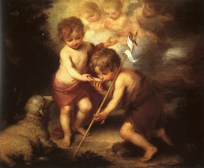 Bartolome Esteban Murillo The Holy Children with a Shell